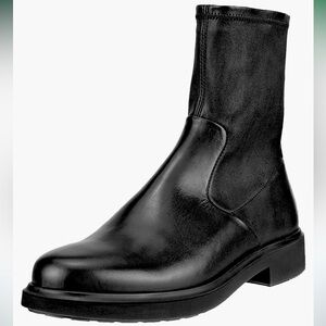 Ecco Amsterdam Metropole Stretch Women’s Black Leather Boot Size 9-9.5